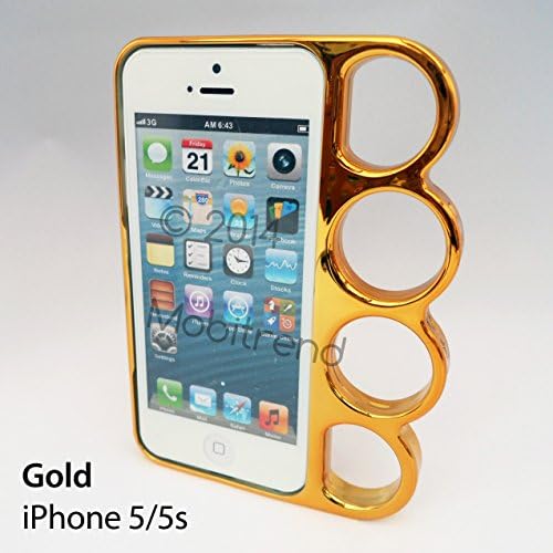 Knuckle Case Plastic Bumper Case for Apple iPhone 5 / iPhone 5S / iPhone SE - UK Seller (Gold)
