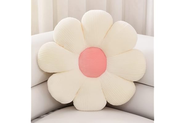 Sioloc Flower Pillow Shaped Throw Pillow Butt Cushion Floor Pillow,Seating Cushion,Cute Room Decor & Plush Pillow for Bedroom