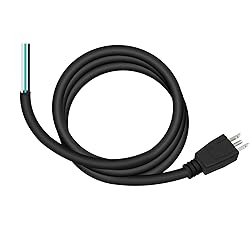 6 FT 14 AWG 3 Prong Replacement Power Cord, 15 Amp