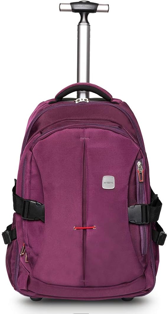 SKYMOVE 19 inches Wheeled Rolling Backpack for Adults and