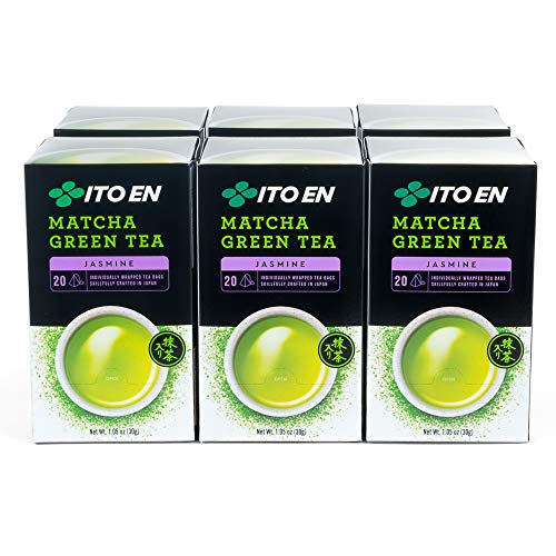 Ito En Traditional Matcha Green Tea, Jasmine, 20 Count (Pack of 6