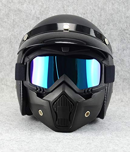 CHAMER Motorcycle Glasses Motocross Goggles Helmet Mask Fog-Proof Windproof UV400 Protection Vintage Harley Motorbike Riding Sunglasses for Kid&Adult CS Paintball