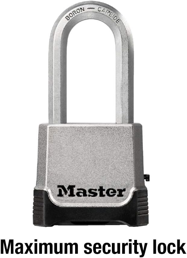 Master Lock M176XDLH Heavy Duty Outdoor Set Your Own Combination Lock, 1 Pack, Silver - - 