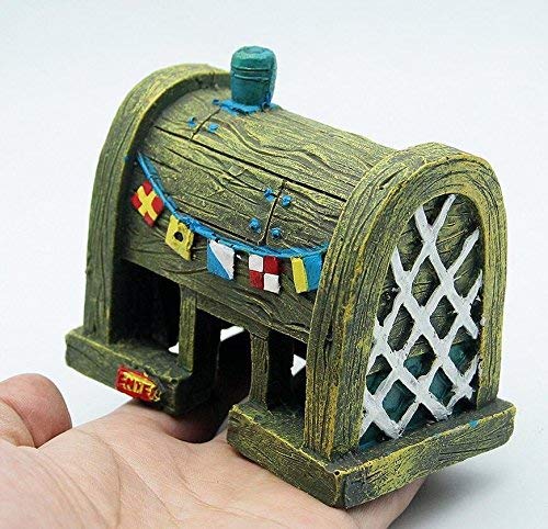 Aquarium Fish Tank Crab House Ornament Decor -Light Yellow Durable and Practical