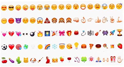 84 Piece Emoji Expression Card Marquee Letter for A4 Size Cinema Light box