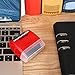 Identity Protection Roller Stamp Lionergy 1.5 Inch Wide Roller Identity Theft Prevention Security Stamp (Red Roller Stamp)