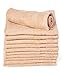 Luxury Cotton WashCloths, (12-Pack, 13 x 13 inches) - Easy Care, Fingertip Towels, Facial Towelettes, Cotton Hand Towels (Camel Brown)