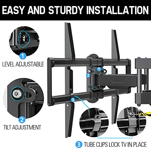 Mounting Dream Full Motion TV Mount for 4275 inch TVs, TV Wall Mount
