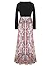 miageek Women Bohemian Floral Long Maxi Evening Party Cocktail Designer Dress