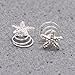SenseYo 12pcs Starfish Bridal Wedding Hair Pins Crystal Swirl Hair Twists Coils Spirals Hairpin Clip Accessories