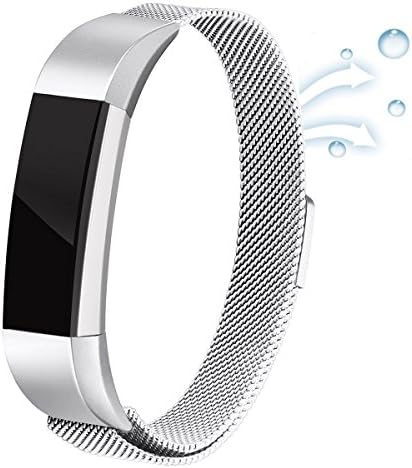 Fitbit Alta HR and Alta Bands,Milanese Loop Stainless Steel Metal Replacement Accessories Band for Fitbit Alta HR and Fitbit Alta 5.5-9 Inch Wrist Sliver
