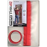 ZIPWALL ZipDoor ZDS Standard Dust Barrier Zipper Door Kit, 1 Pack, Red