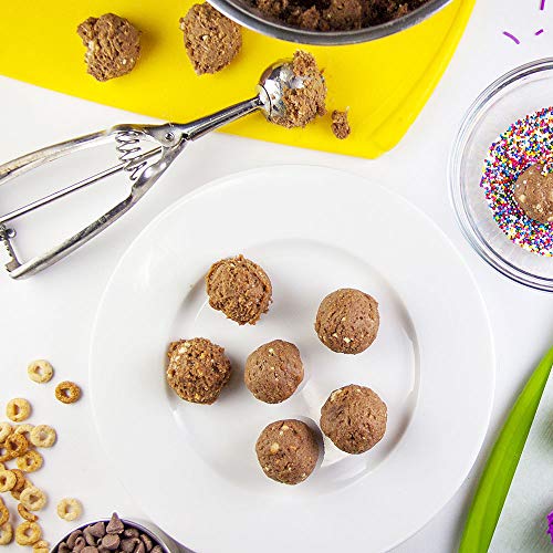 Cookie Scoop, JLPOW Heavy Duty Premium 18/8 Stainless Steel Cookie Scooper for Baking, Durable Melon Baller, Mini Cupcake Scoop, 1.5 Tablespoon, Gift for Halloween, Christmas, Kids, Friends (Medium) - Thumbnail 3