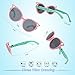 RIVBOS Rubber Kids Polarized Sunglasses With Strap Glasses Shades for Boys Girls Baby and Children Age 3-10 RBK002 （pink&green）
