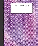 Composition Notebook: Faux Iridescent Mermaid Scales Glam College Ruled Notebook Lined School Journal