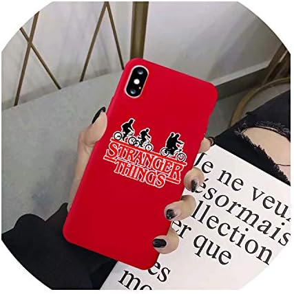 Fashion Stranger Things Phone Case For Iphone 7 X Xs Max X Xr 8 6 6S Plus Candy Color Soft Silicone Back Cover Matte,For Iphone 6 6S,Style 1