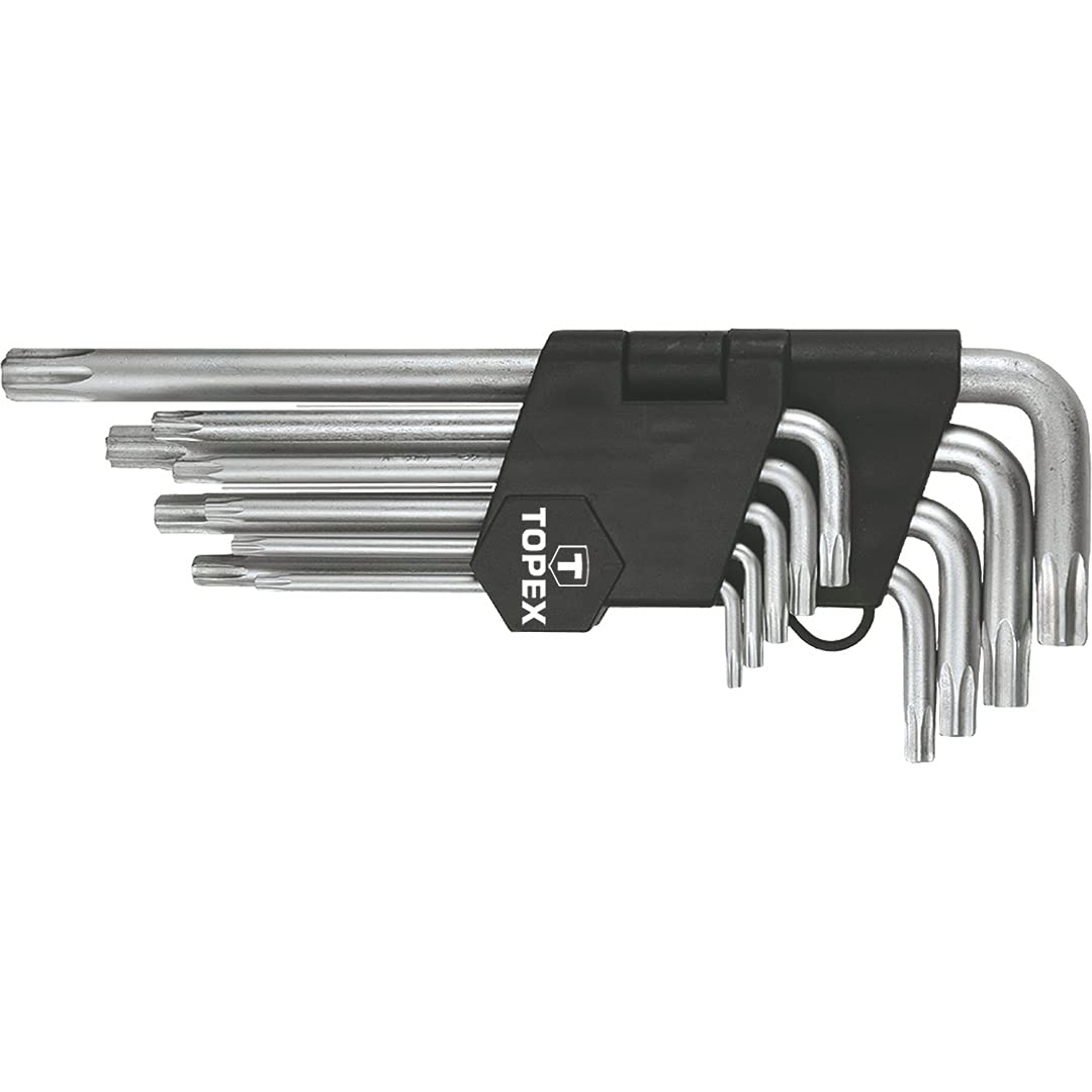 Topex 35D961 - Set of 9 Torx Allen Keys (Long)