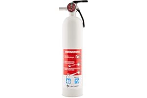 First Alert Fire Extinguisher for Car & Marine Use, UL RATED 10-B:C, AUTOMAR10 FE10GR, White, 1-Pack
