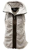 i5 Women's Sherpa Fleece Zip Up Hidden Hood Vest