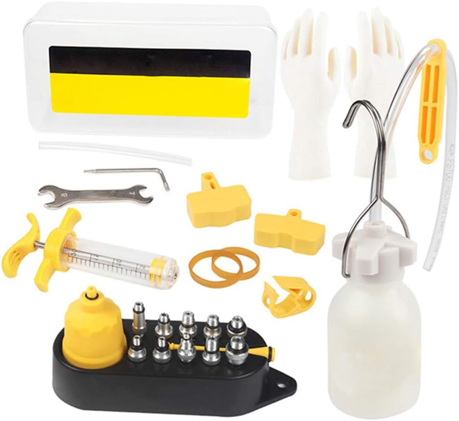 Folluer Bicycle Hydraulic Disc Brake Mineral Oil Bleed Kit for Shimano, MAGURA, TEKTRO, SRAM Series, Bengal, Echo MTB Bike Brake Repair Tools