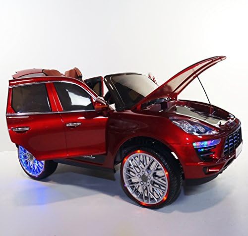 Incredible Porsche Cayenne Style 12v Battery Operated Ride on Car for Kids with Remote Control-Red