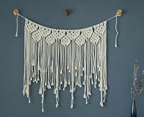 image for tyoungg Natural Cotton Macrame Wall Hanging Plant Hanger Craft Making 
