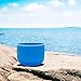 TOPFUND Blue G Note Crystal Singing Bowl Throat Chakra 8 inch with Heavy Duty Carrying Case and Suede Mallet
