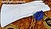 Leather Gauntlet Gloves White Medium Long Arm Cuff