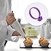24 Pieces Icing Bag Ties Silicone Decoration Bag Ties for Cupcakes Cookies and Pastry (Light Purple)