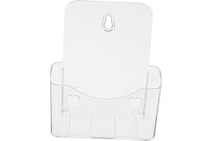 NULYLU Acrylic Tabletop Document Holder Single File Organizer Rack for Office Wall Mount Storage