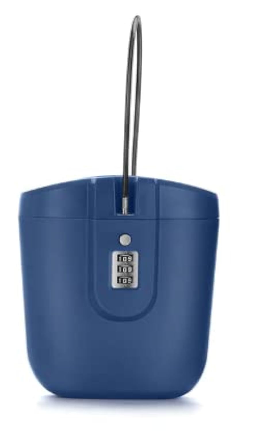 Portable Travel Safe Lock Box Mini Lockbox with 3 Digit Combination Lock, Small Safe for Phone, Money & Valuables (Royal Blue)