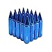 Xprite Blue Aluminum Mounted 90mm Spike Extended Nut Refit Wheel Lug Nuts/Tire Screw M12x1.5