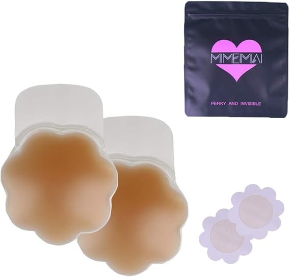 Large Silicone Nipple Cover with Lift Tape Invisible Reusable Nippleless Nipplecover Pasties