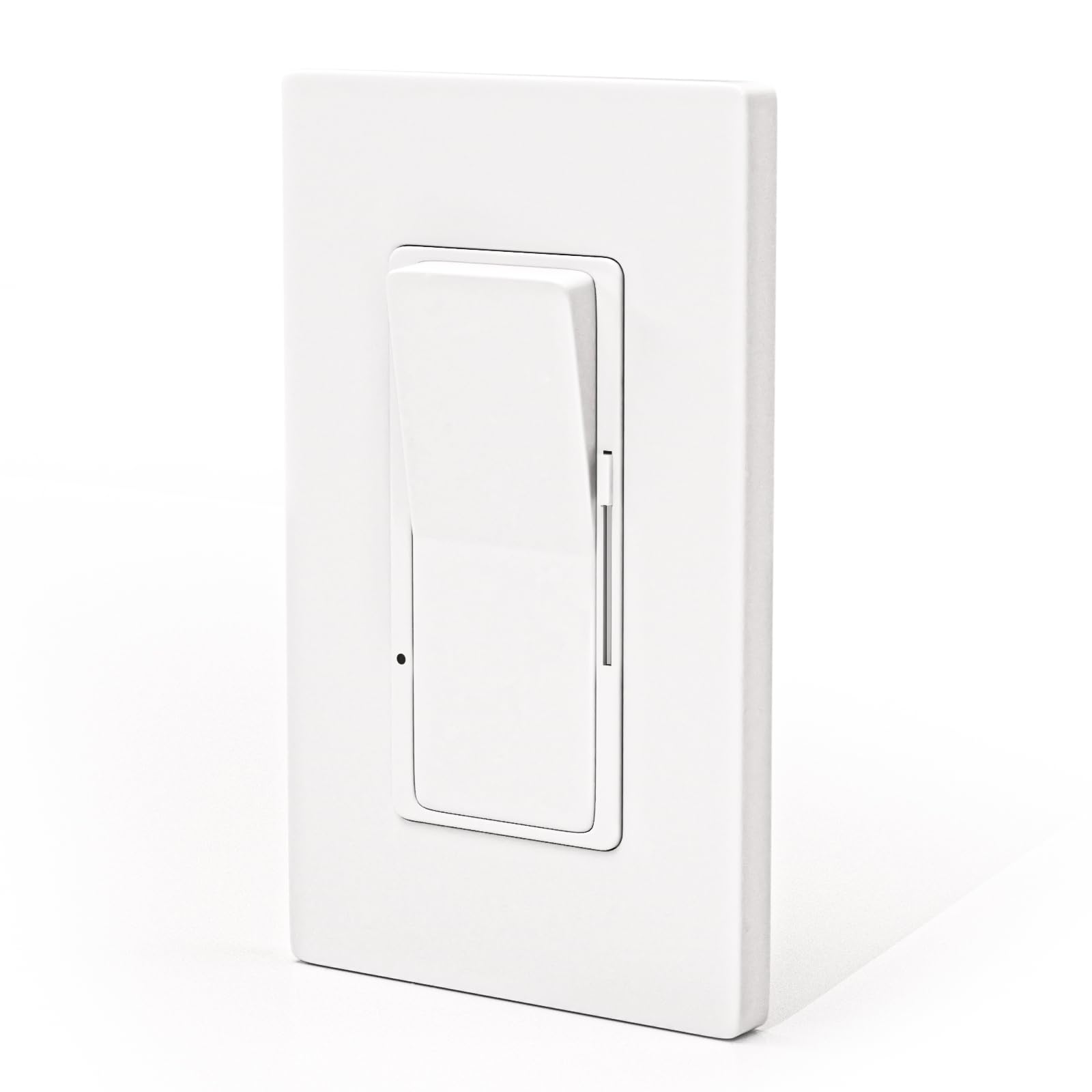 Photo 1 of Dimmer Switch, Single Pole or 3-Way Rocker Light Dimmer Wall Switch for 150W Dimmable LED or 600W Incandescent/Halogen Bulb, White