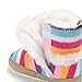 Meeshine Baby Girl Prewalker Cotton Knit With Bowknot Warm Winter Infant Boots Toddler Shoes 6-12 Month