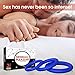 Male Cock Rings - Silicone Penis Ring Set - Sex Pleasure Rings for Erection Enhancing and Last Longer Orgasm - Blue