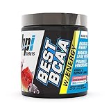 BPI Sports Best BCAA with Energy - Healthy BCAA Powder - Improved Performance - Lean Muscle Building - Accelerated Recovery - Proprietary Energy Blend - Watermelon Ice - 25 Servings - 8.8 oz.