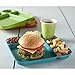 Nordic Ware Lightweight Party Tray, High-Heat Plastic, Assorted, 4 Piece, Fiesta Colors