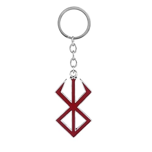 Manga Berserk Keychain Brand Of The Sacrifice Logo Blood Red
