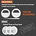 LST Selfie Ring Light for Phone, Rechargeable [38 LED] Cool & Warm Ring Lights Fill-in Lighting Portable for Smartphone, Pad, Laptop (White-Mirror)