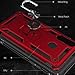 Newseego Compatible with Samsung Galaxy A20S Case, (Not Fit A20) Armor Dual Layer 2 in 1 and 360 Degree Rotating Metal Ring Holder Kickstand & Shock & Scratch Support Shockproof Hard Cover –Red