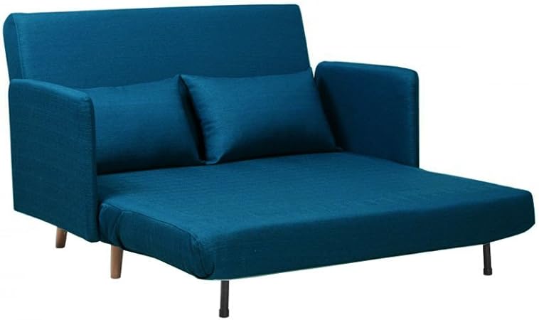 Drawer Canape Convertible 2 Places Belushi Couleur Bleu