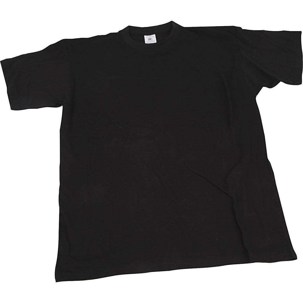 T-shirt, size XX-large, black, round neck, 1 pc