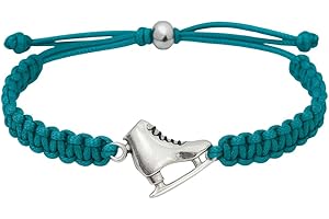 Infinity Collection Figure Skating Charm Bracelet, Ice Skating Jewelry, Adjustable Skate Bracelet, Figure Skater Gift