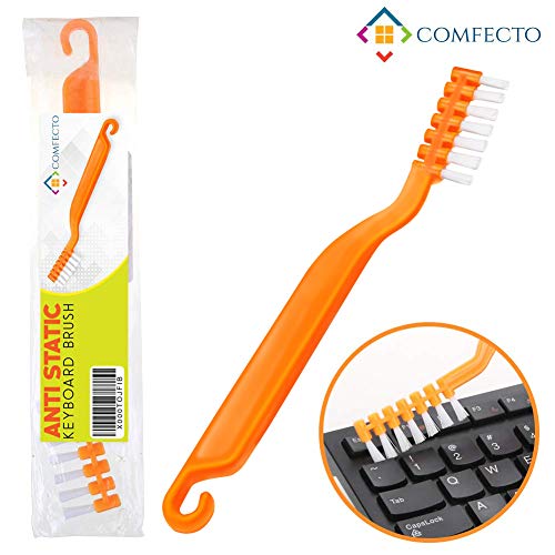 Anti Static Brush Computer Cleaning Brush, Keyboard Brush with Anti Scratch Bristles Non Slip Grip Sturdy Hook to Remove Dust and Clean Electronic PC Motherboard PCB Laptop (Best Way To Clean Laptop Screen And Keyboard)