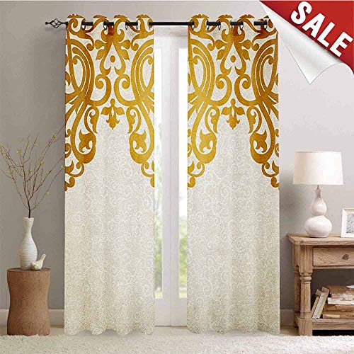 Antique Window Gromets Curtain Set Window Drapes 2 Panel