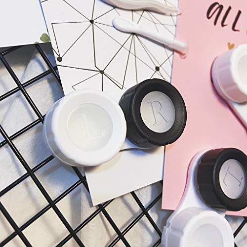 Colored Contact Lens Case, Women Men Hard RGP Contact Lens Organizer Case Travel Holder - No Leak Seal Washer - FDA Approved,6 Pack (Note : only Contact Lens case,No Colorful Contact Lenses )