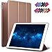 New iPad 9.7-inch 2018 2017 Case, ROARTZ Rose Gold Slim-Fit Smart Rubber Folio Case Hard Cover Light-Weight Wake Sleep for Apple iPad 5th 6th Generation Retina Model A1893 A1954 A1822 A1823