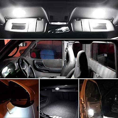 D-Lumina 194 LED Bulb White Canbus Error Free 9-SMD 4020 Chipsets 168 175 W5W 2825 T10 Sockets Interior Bulbs Fits Car Dome Map Door Courtesy License Plate Trunk lights,4-Pack