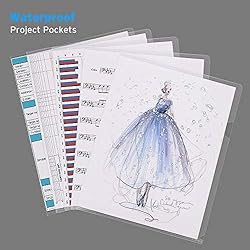 Sooez 25 Pack Clear Document Folder Project